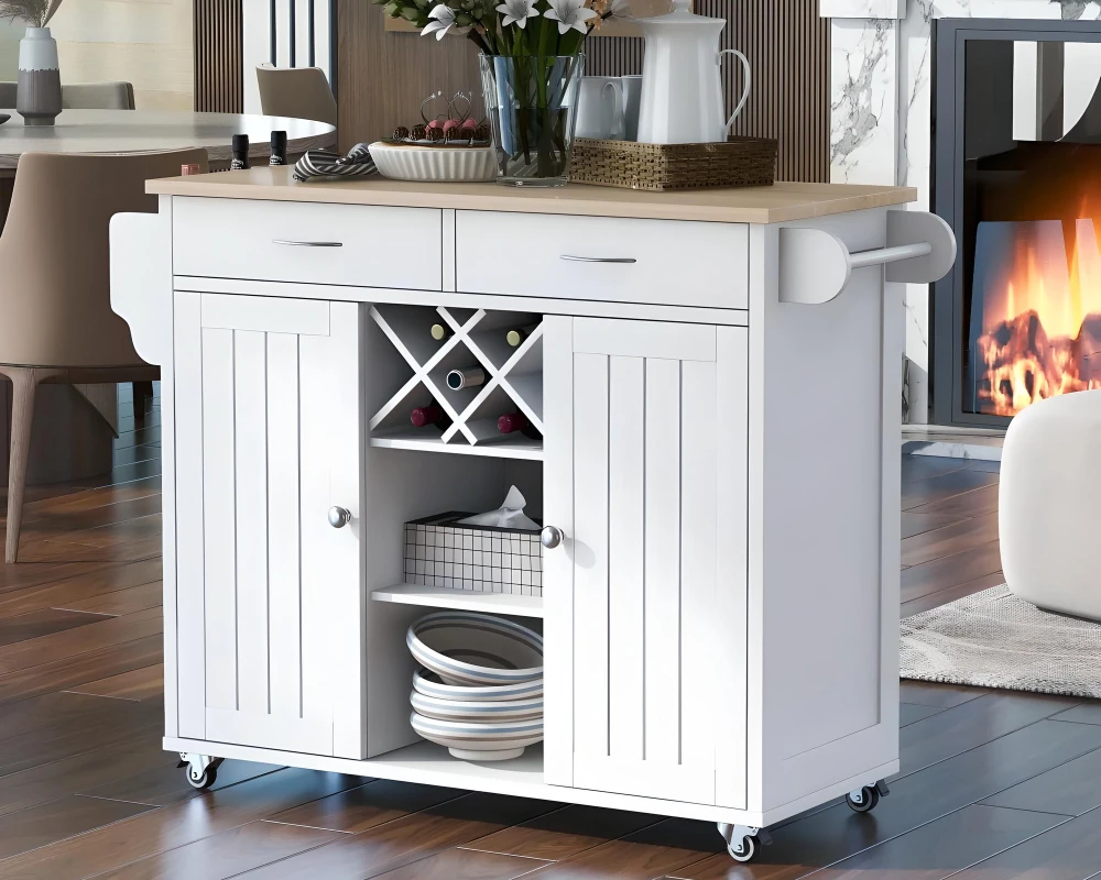 portable kitchen island on wheels